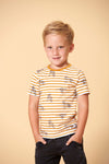 Sturdy T-shirt streep - Happy Camper