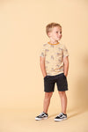 Sturdy T-shirt streep - Happy Camper