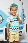 Sturdy T-shirt AOP - Smile & Wave