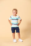 Sturdy T-shirt AOP - Smile & Wave