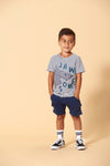 Sturdy T-shirt streep - Smile & Wave