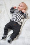 Baby, Antraciet melange, 68, Feetje,  Longsleeve, €10-€15