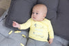 Baby, Geel, 68, Feetje,  Longsleeve, €10-€15