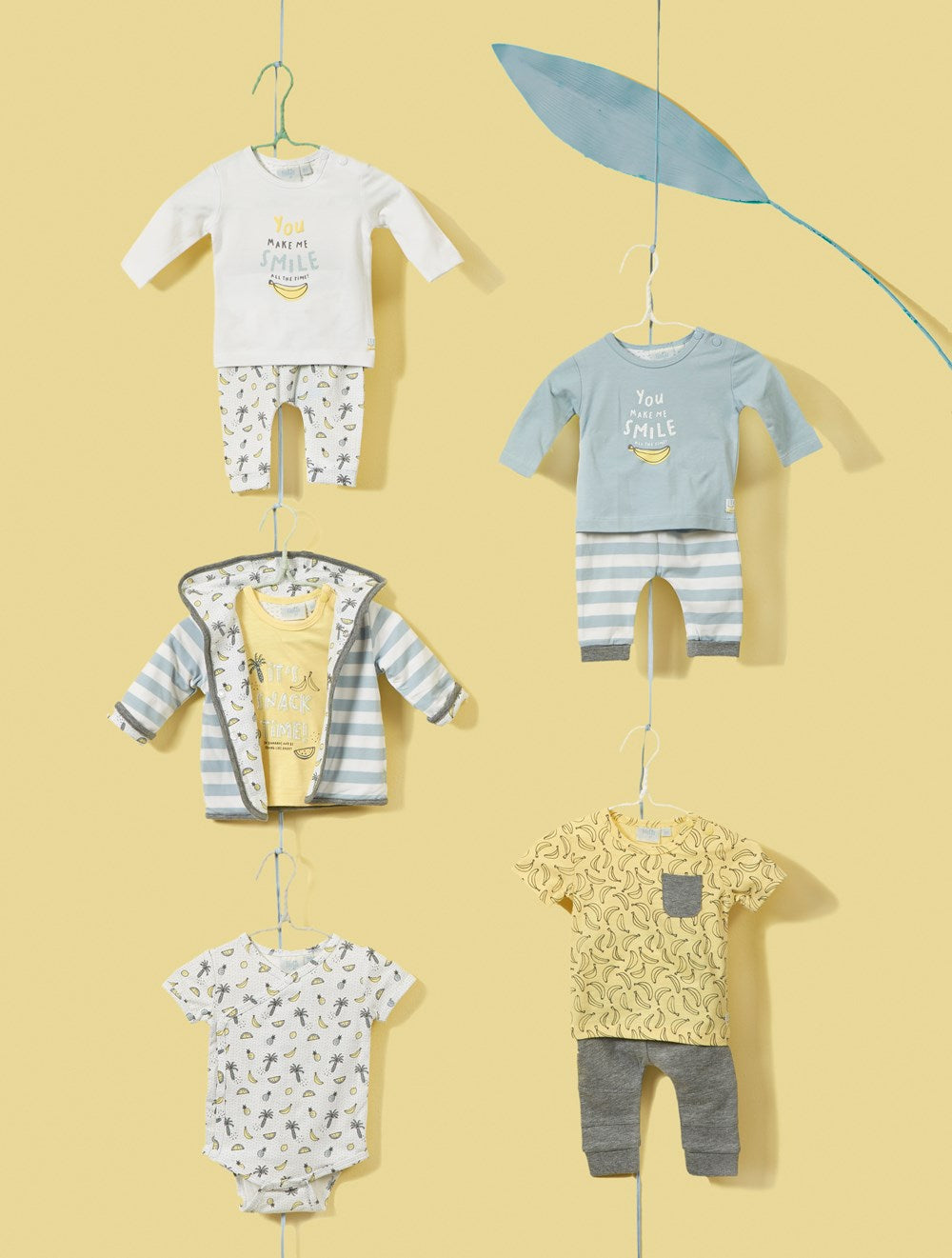 Baby, Geel, 68, Feetje,  Longsleeve, €10-€15