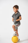Jongen, Grijs melange, 128, Sturdy, €20-€30, Short