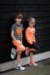 Jongens Sweatshort Brad van Skurk in de kleur Navy in maat 164, 170.