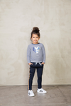 Meisjes Broek sporty - Pret-A-Party van Jubel in de kleur Blauw in maat 140.