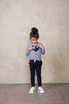 Meisjes Broek sporty - Pret-A-Party van Jubel in de kleur Blauw in maat 140.