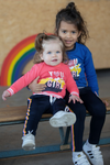 Meisjes Sweater You Rock - Pret-A-Party van Jubel in de kleur Blauw in maat 140.