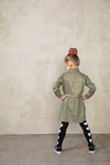 Meisjes Maillot - Bittersweet van Jubel in de kleur Antraciet in maat 140.