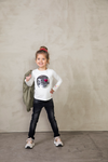 Meisjes Slim fit - Winter Denims van Jubel in de kleur Zwart in maat 128.