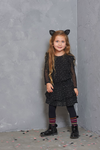 Meisjes Maillot - Animal Attitude van Jubel in de kleur Zwart in maat 140.