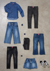 Meisjes Flared broek - Winter Denims van Jubel in de kleur Denim in maat 128.