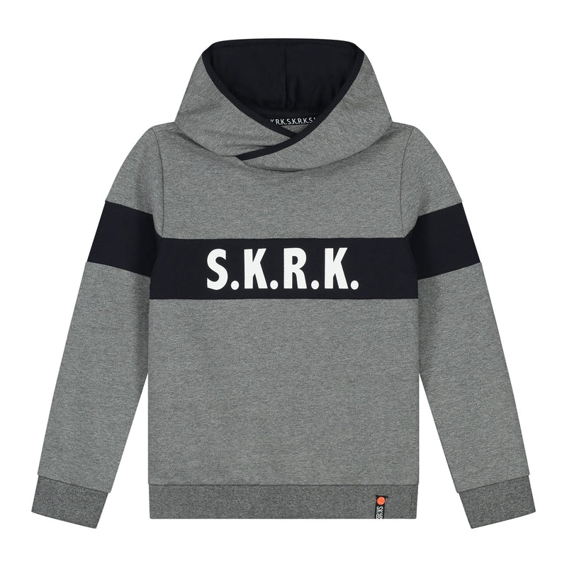 Jongens Hoodie Sietse Grey van Skurk in de kleur Grey in maat 158-164.