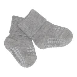 GoBabyGo Non-Slip socks gray bamboo