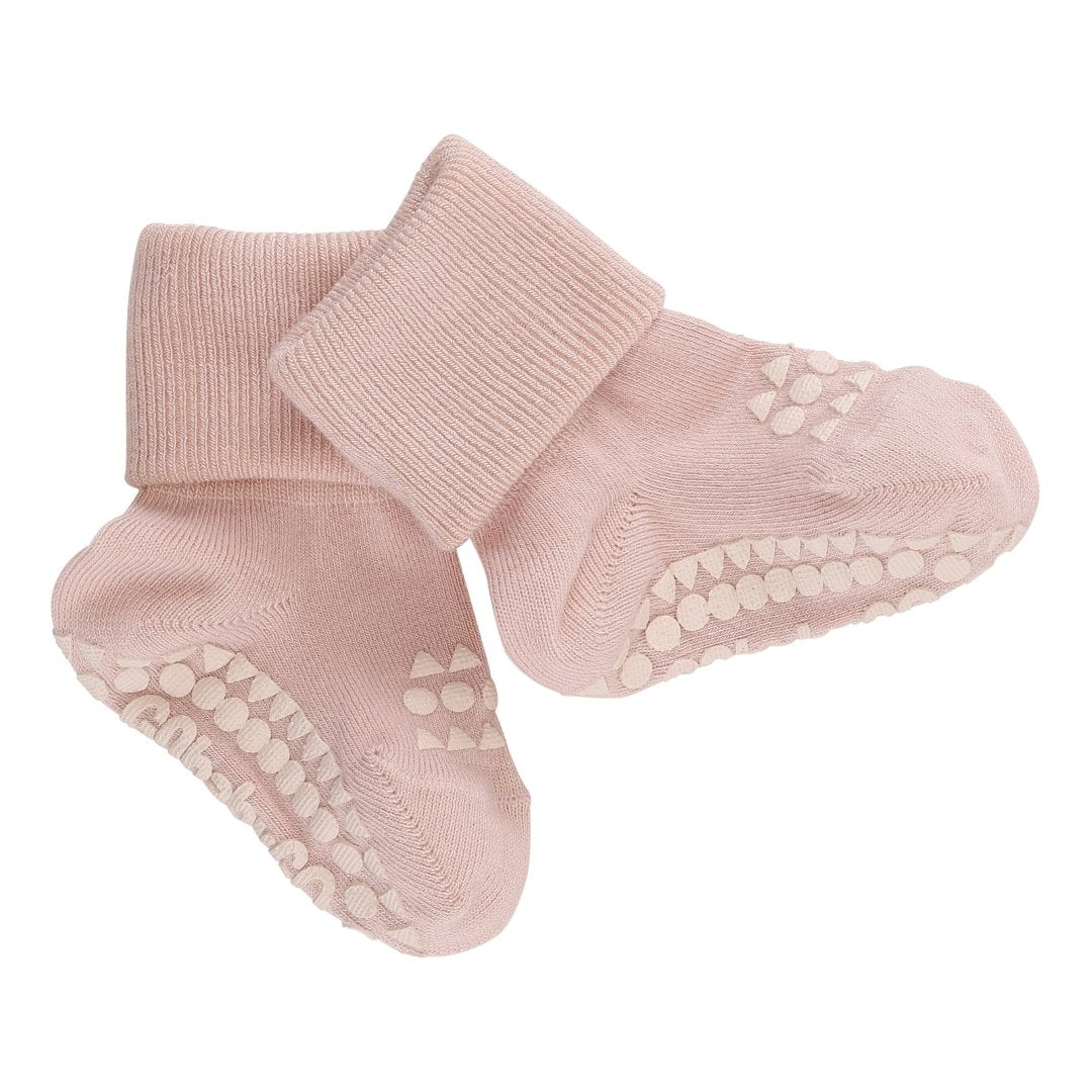GoBabyGo Non-Slip socks soft pink bamboo