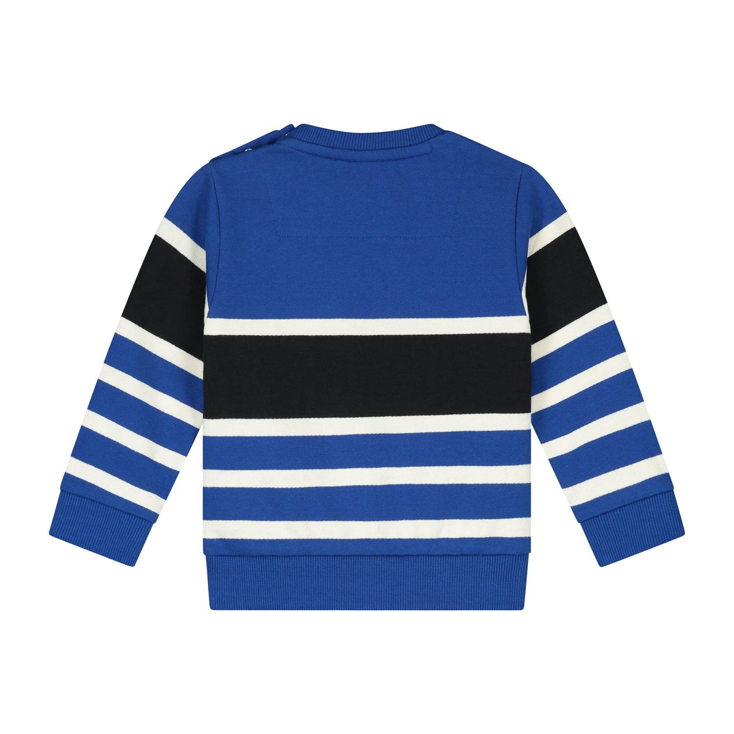 Jongens Sweater Stripe Blue van Skurk Little Rebel in de kleur Blue in maat 86.