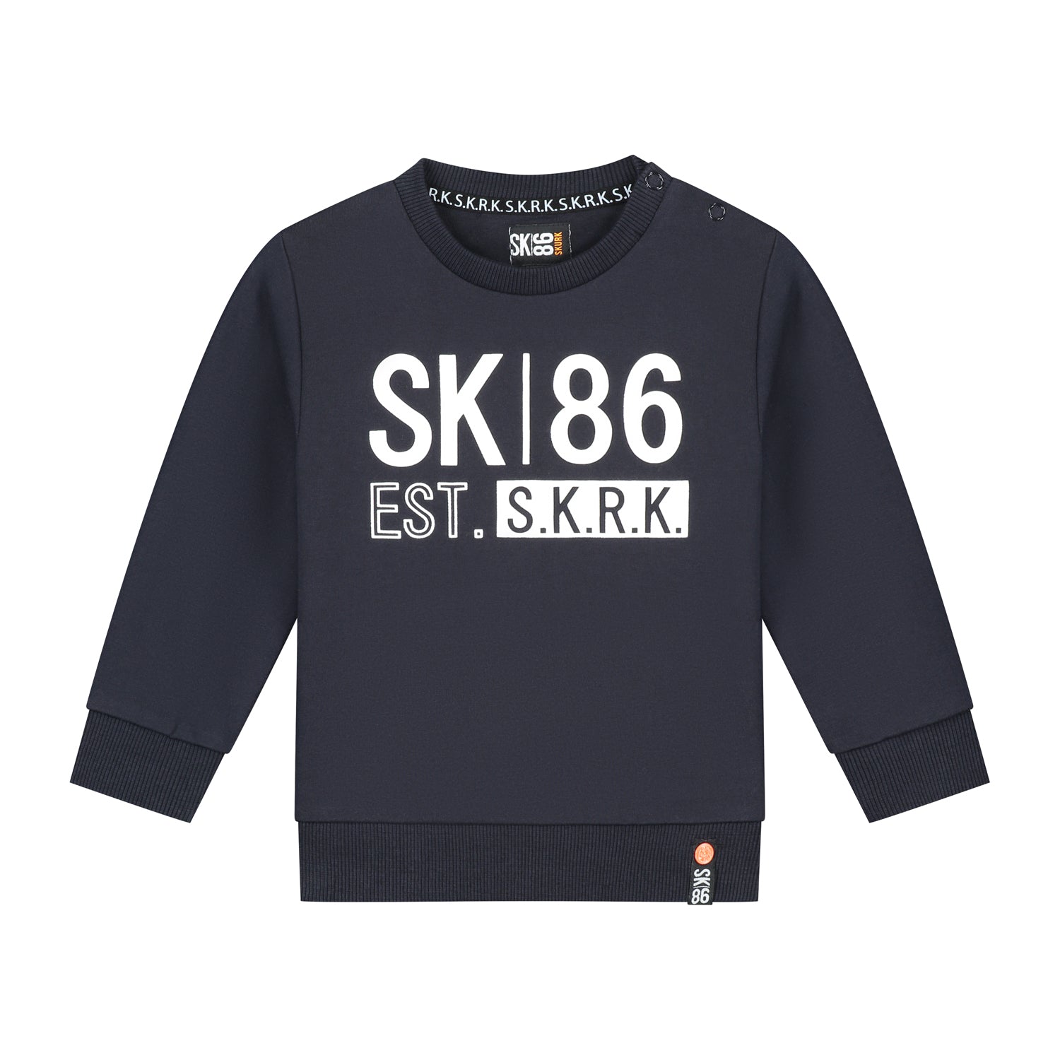 Jongens Sweater Stuur Navy van Skurk in de kleur Navy in maat 158-164.