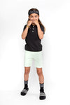 Jongens Polo ss van No Way Monday in de kleur Antracite in maat 164.