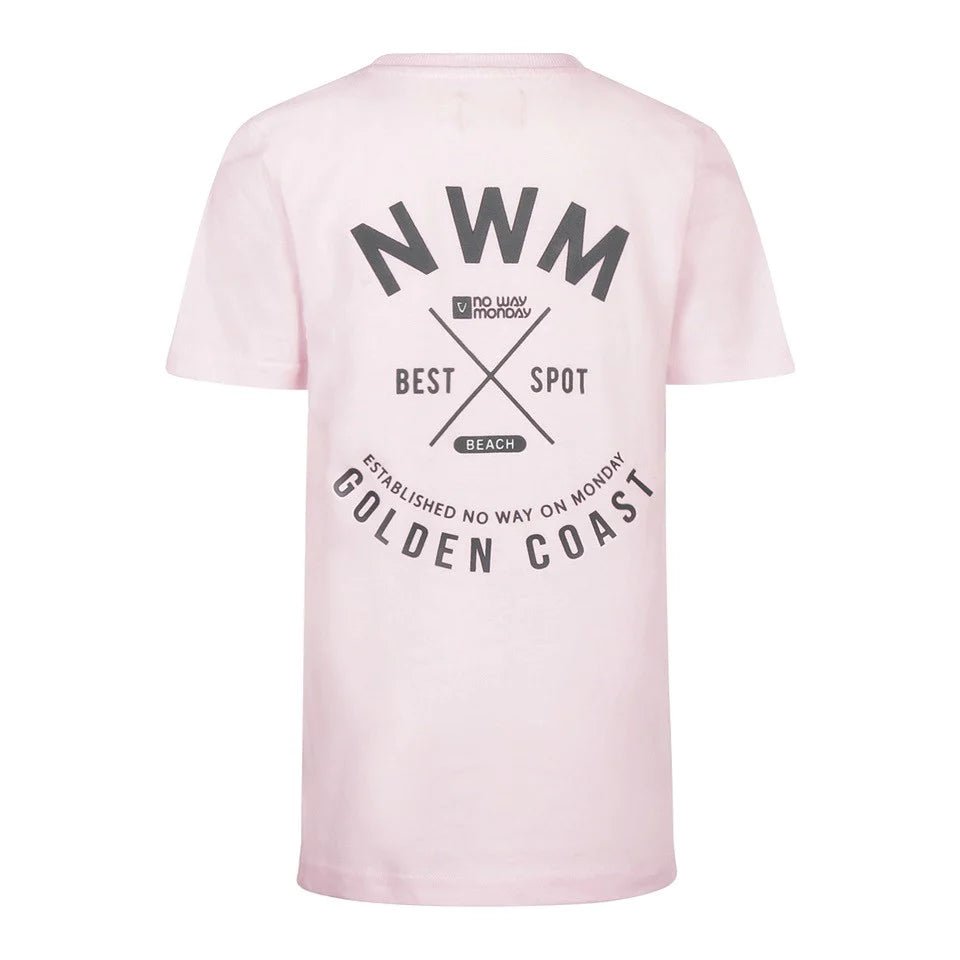 Jongens T-shirt ss van No Way Monday in de kleur Light pink in maat 164.