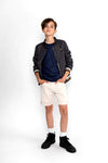 Jongens Shorts van No Way Monday in de kleur Sand in maat 164.