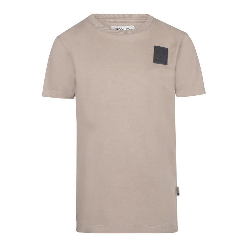 Jongens T-shirt ss van No Way Monday in de kleur Dark sand in maat 164.