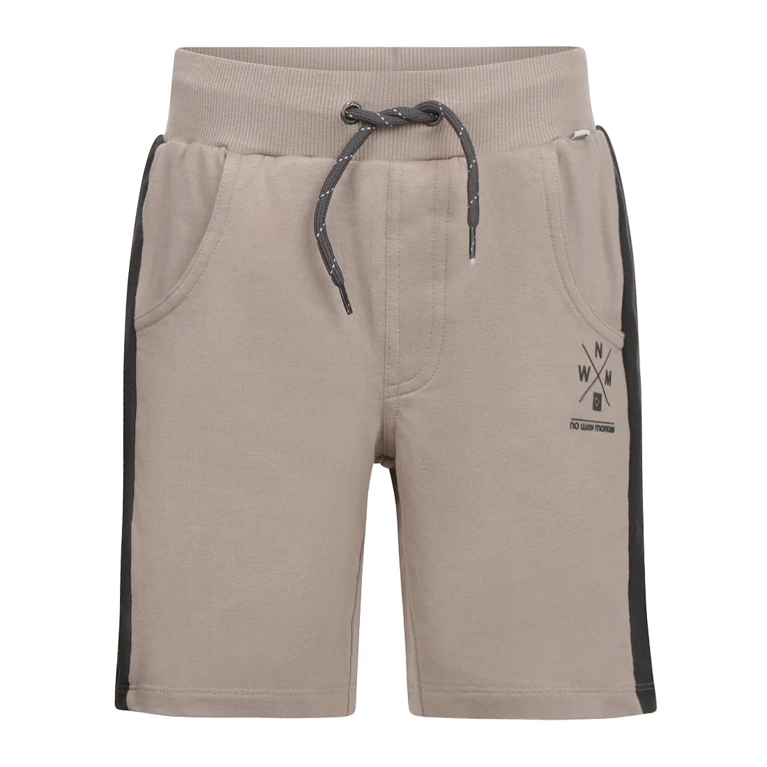 Jongens Jogging shorts van No Way Monday in de kleur Dark sand in maat 164.