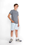 Jongens T-shirt ss van No Way Monday in de kleur Greyish blue in maat 164.