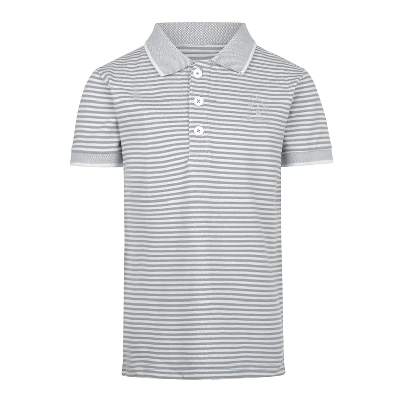 Jongens Polo ss van No Way Monday in de kleur Light blue in maat 164.