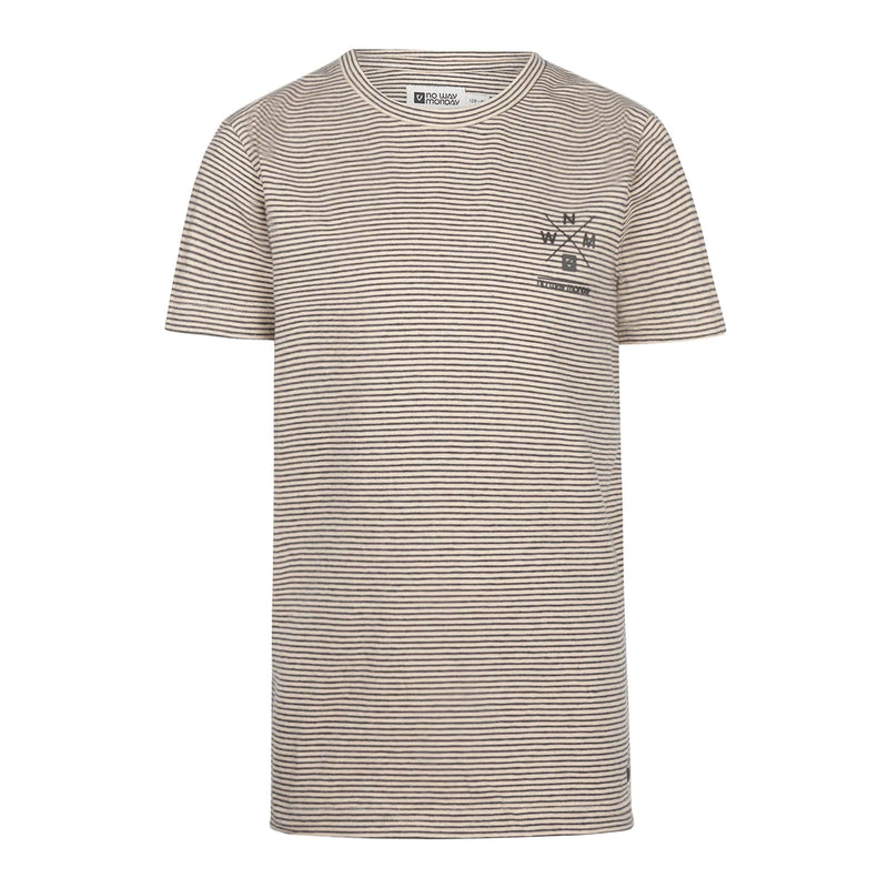 Jongens T-shirt ss van No Way Monday in de kleur  Faded peach in maat 164.