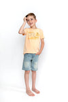 Jongens T-shirt ss van No Way Monday in de kleur  Faded peach in maat 164.