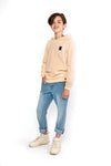 Jongens Sweater ls with hood van No Way Monday in de kleur  Faded peach in maat 164.