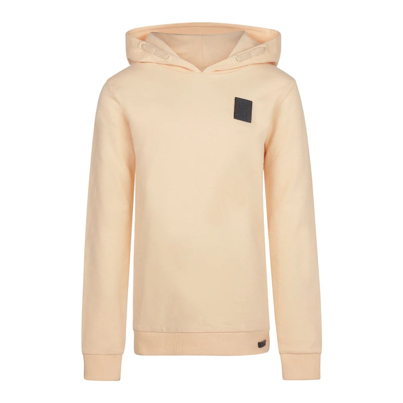 Jongens Sweater ls with hood van No Way Monday in de kleur  Faded peach in maat 164.