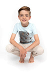 Jongens T-shirt ss van No Way Monday in de kleur Light blue in maat 164.