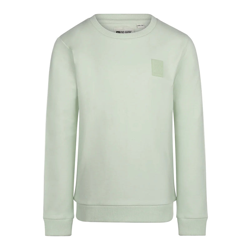 Jongens Sweater ls van No Way Monday in de kleur Mint green in maat 164.