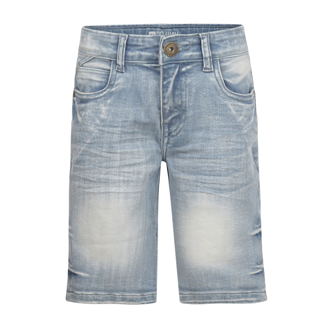 Jongens Jeans shorts Regular van No Way Monday in de kleur Blue jeans in maat 164.