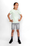 Jongens Jeans shorts Slim van  in de kleur Grey jeans in maat 164.