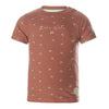Jongens T-shirt ss van Koko Noko in de kleur Rusty brown in maat 128.