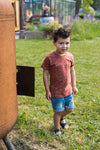 Jongens T-shirt ss van Koko Noko in de kleur Rusty brown in maat 128.