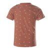 Jongens T-shirt ss van Koko Noko in de kleur Rusty brown in maat 128.