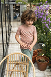 Jongens T-shirt ss van Koko Noko in de kleur Light mauve in maat 128.
