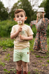 Jongens Jogging shorts van Koko Noko in de kleur Bright green in maat 128.