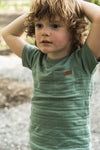Jongens T-shirt ss van Koko Noko in de kleur Dusty green in maat 128.