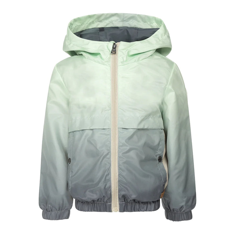 Jongens Jacket with hood van Koko Noko in de kleur Bright green in maat 128.