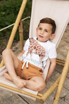 Jongens T-shirt ss van Koko Noko in de kleur White in maat 128.