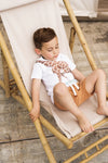 Jongens T-shirt ss van Koko Noko in de kleur White in maat 128.