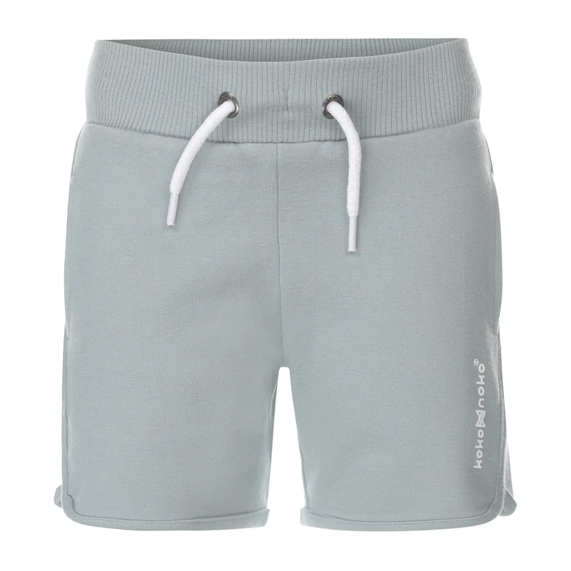 Jongens Jogging shorts van Koko Noko in de kleur Dusty blue in maat 128.