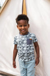 Jongens T-shirt ss van Koko Noko in de kleur Light blue in maat 128.