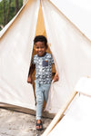 Jongens T-shirt ss van Koko Noko in de kleur Light blue in maat 128.