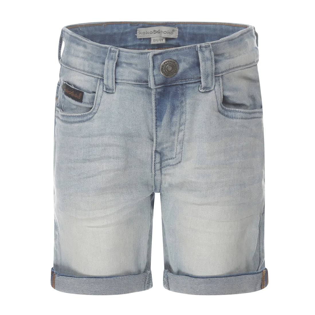 Jongens Jeans shorts van Koko Noko in de kleur Blue jeans in maat 128.